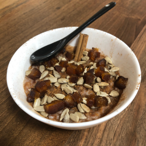Arroz rojo con mijo y canela